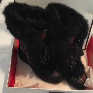 Coach Boots With Faux Fur